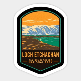 Loch Etchachan Cairngorms National Park Sticker